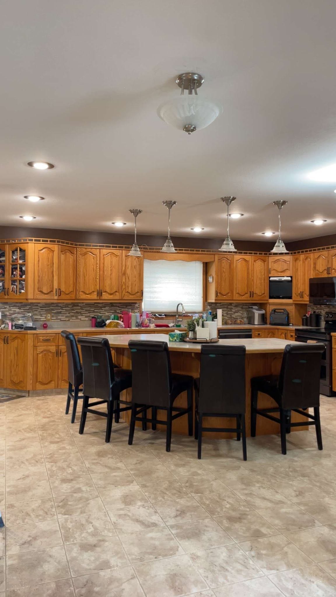 Large kitchen after a detailed cleaning